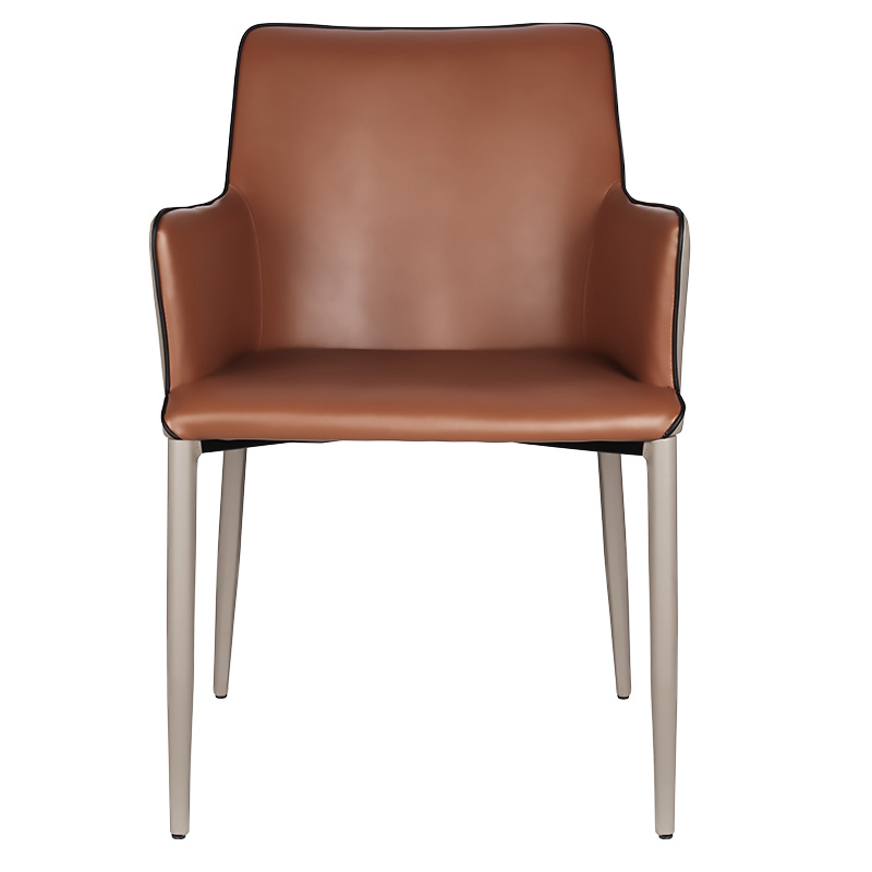 轻奢休闲餐椅洽谈椅子酒店餐厅带扶手喝茶椅子茶椅茶凳主人位H511