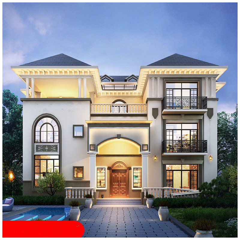 轻钢别墅新农村钢构龙骨集成活动板房定制户外厂房式房屋改造