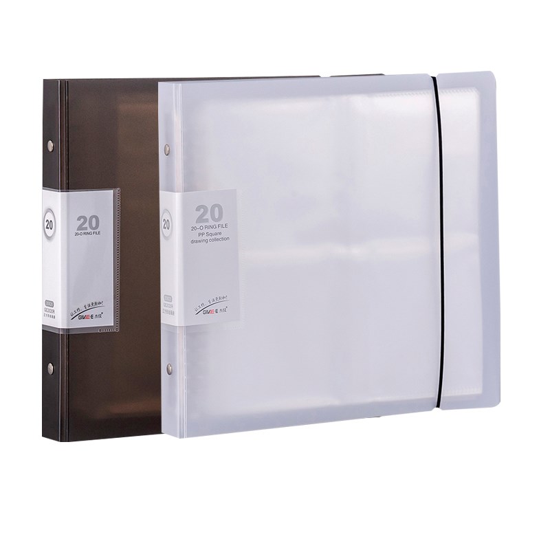 20*20cm画纸收纳册油画棒画保存册正方形10*10CM画纸资料册油画册