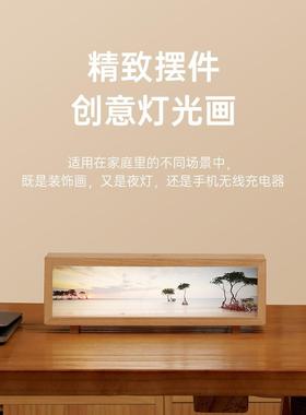 39741新品创意无充灯光画小夜灯触调节桌面围节日线礼物装饰摆摸