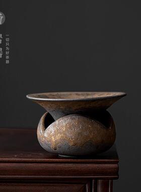 仿古茶11427漏叶套装复古功茶具零茶过滤网陶瓷滤夫孔超细茶滤配
