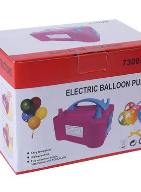 现货508/730动04155球电打气筒插电式铝膜乳胶双气孔气球充气机