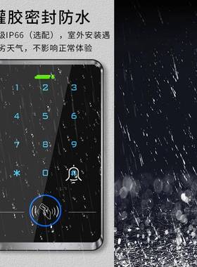 室外防水刷卡T109S门禁锁一体机触密码刷卡电门禁摸磁力电插锁子