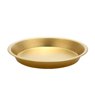 铜盘器纯黄铜盘子铜器餐盘铜圆铜盘盘蒸鸡铜无品牌/盘木盆盘
