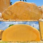 黄蜡大型石H01景观石石刻石校园文化石自然石招牌字石村牌头