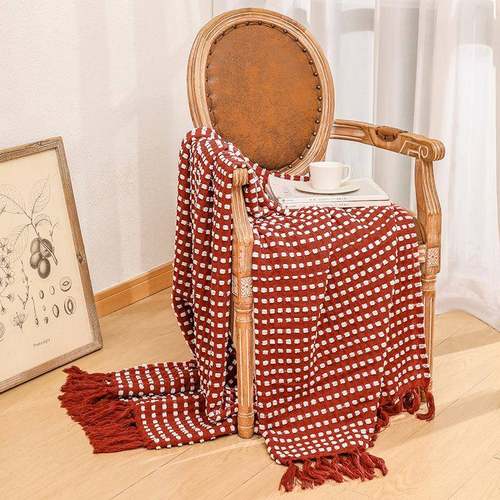 毯雪尼尔针织办毯公室SZ009夏季薄毯沙发毯豆豆毯空调毯床子尾编