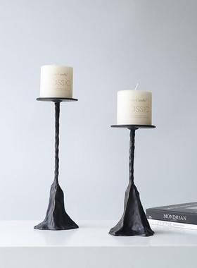 北欧简现代轻奢几何艺术烛板台摆BJ0095样约间酒店餐厅客厅桌面装