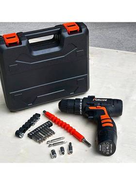 瑞德厂家销电福充电手钻多功能电动螺丝直YOG刀套装