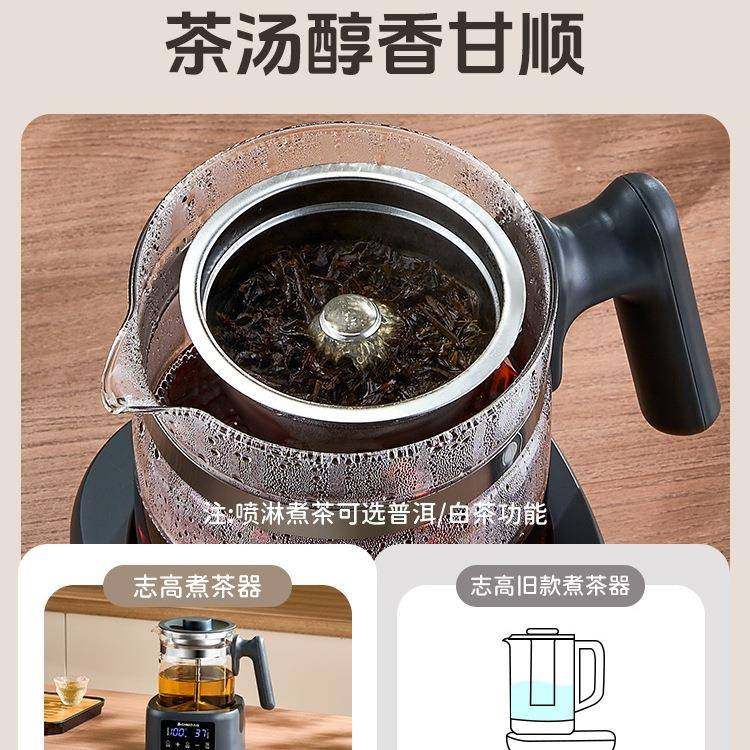 厂家直式蒸销家用茶洱器煮茶喷淋普泡茶烧水OBS-13C0壶全自动