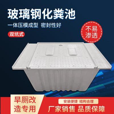 玻璃钢双坑交替旱厕用化粪池新三农无品牌/村造格式改化粪池家单