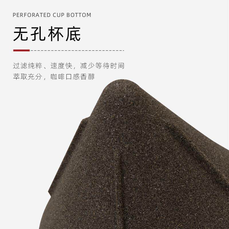 型滤杯陶瓷手冲过咖啡滤器家用微米滤过网免滤纸细孔滤IDH杯茶漏V