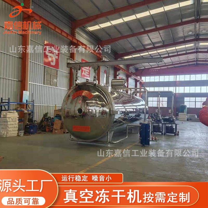 中药材中空冻干机大型水果香蕉真空冻干机猕猴桃片真空冻干机商用