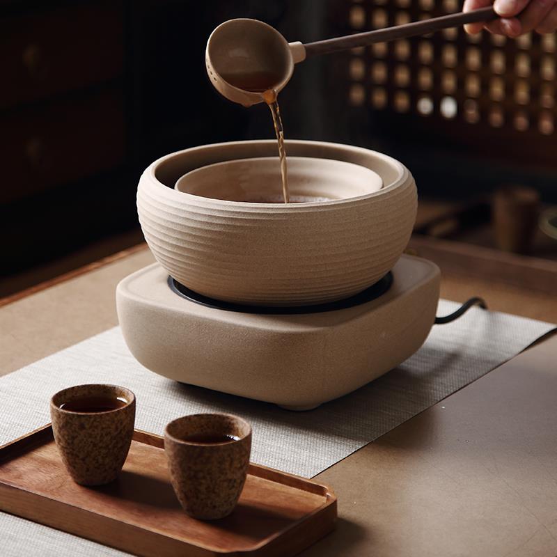 品陶堂电陶炉茶炉麦饭陶瓷石茶器煮茶壶 煮茶DTC-TC17器复古温茶