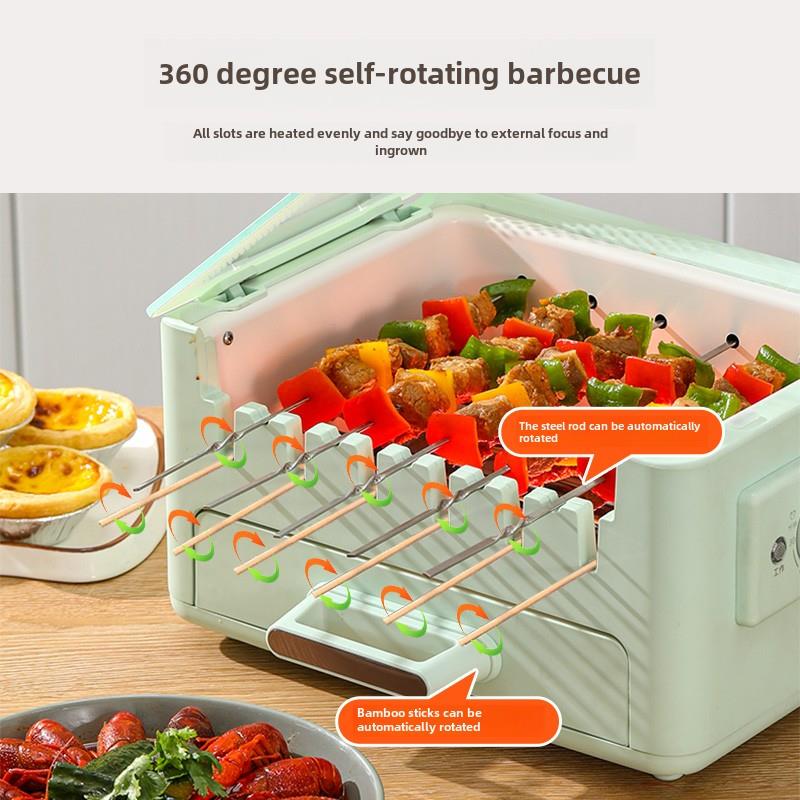 乐电烤炉用自动烧烤家机烤锅盘多功能涮烤串69180一体锅电烤盘烤