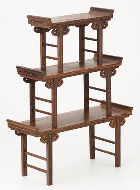 红木刻工艺品20190509摆件底座微鸡翅木供质实木托架小雕台缩案台