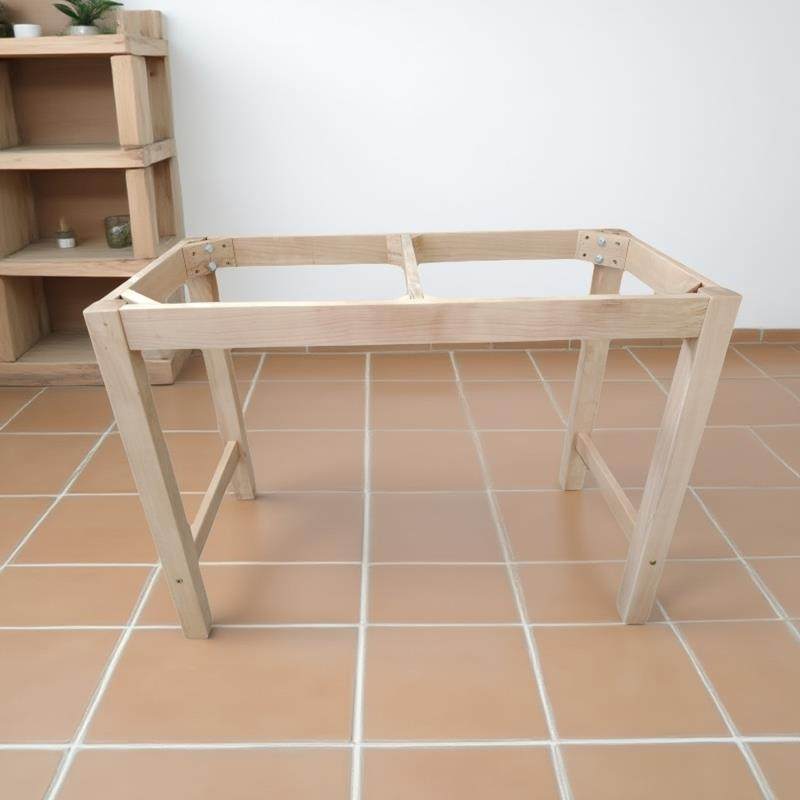 全实木腿加粗支架餐桌桌长方形8200框架木桌桌子腿桌学架脚习桌架