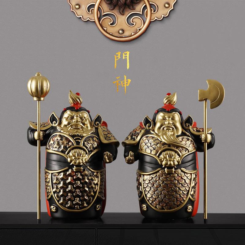 门神摆件中护宅76102哼二将新式家居装饰品厅客门口玄关电视哈柜