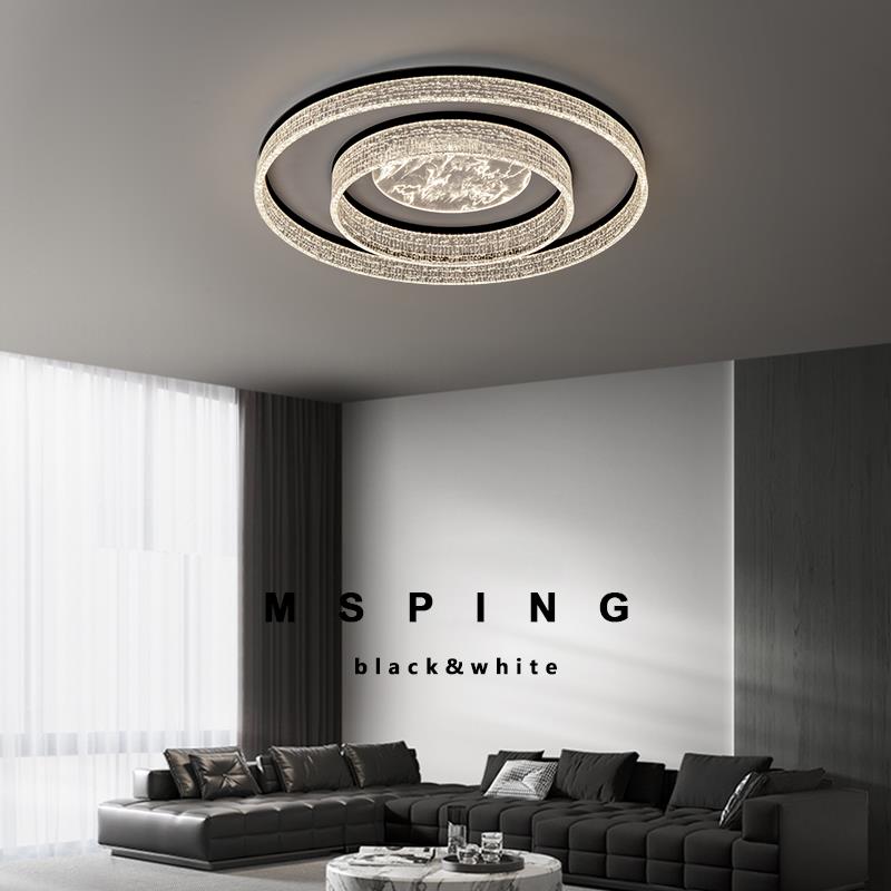 意厅式极简主卧室吸顶灯MSPJM001创意高端雾奢轻大气全光谱护眼客