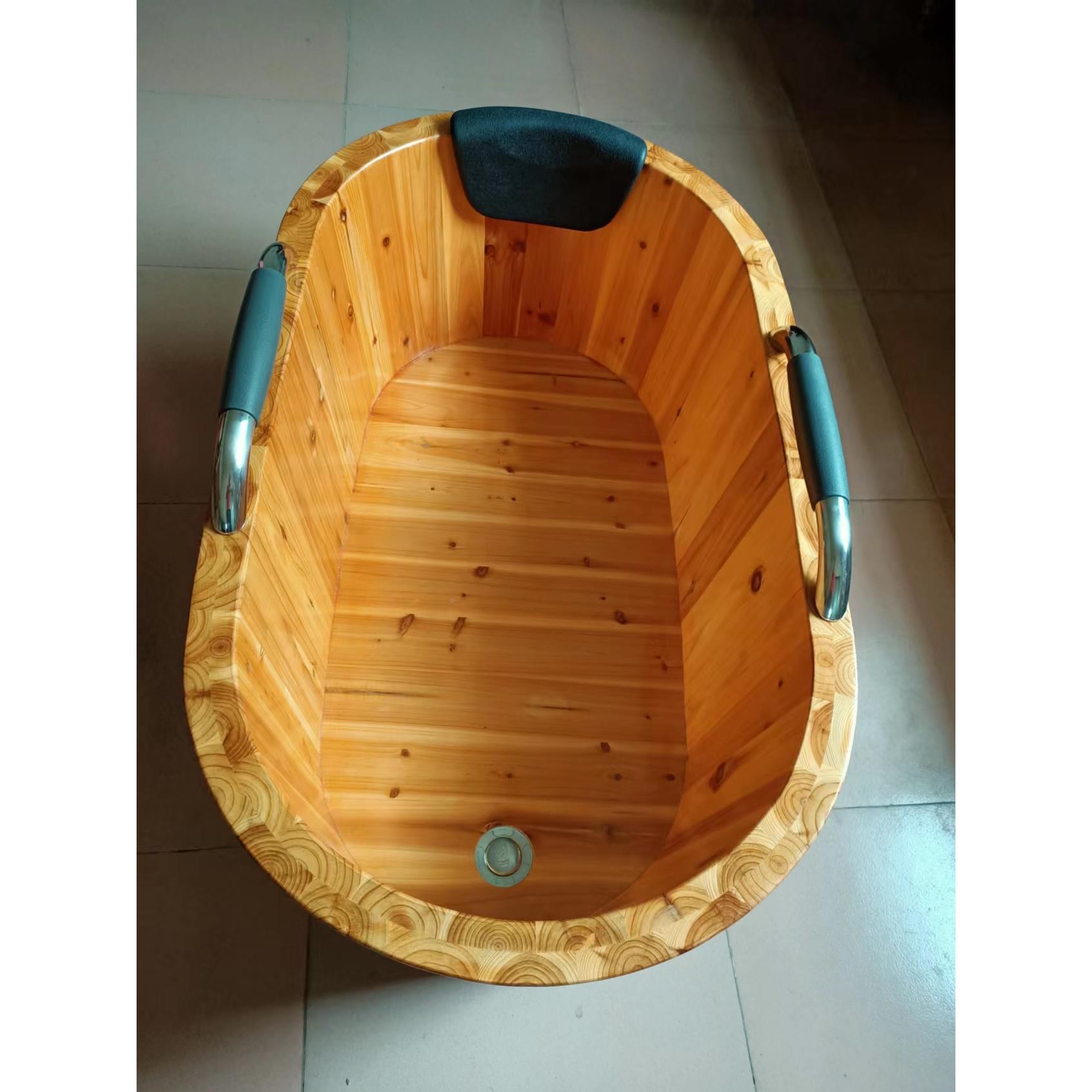 老人泡澡桶童木桶浴桶大洗澡儿坐浴盆人沐浴桶实木质WANG-168浴缸