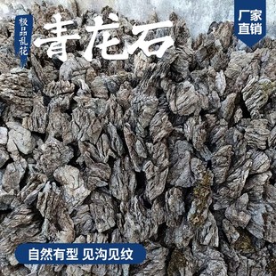 青龙石装饰假山原石酸洗英德石片鱼缸草缸造景石盆景附石园林景观