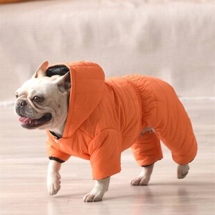 狗羽绒服法斗冬装加厚羽绒服宠物狗狗柯基雪纳瑞超厚保暖外贸棉服