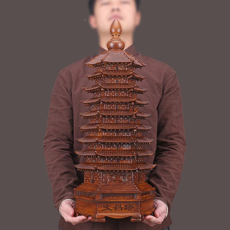 9层九层文笔塔1十三层文昌XY-文昌生塔摆件学书房书桌3面办室公柜