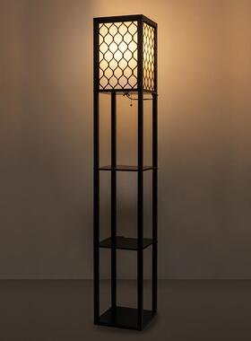 灯复书古物花纹架落46079地新中式书架置架落地灯