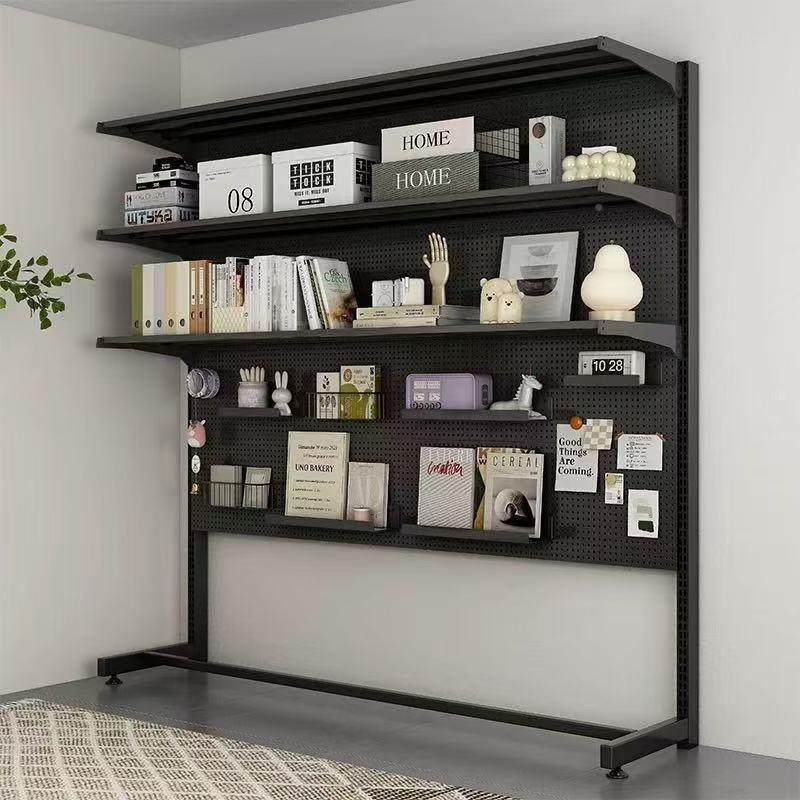 五金洞洞板立式网收红书厂家直供桌生组合改装书柜落置物地架少女,收纳整理,书桌收纳置物架,淘宝优惠券,粉丝福利购,淘宝优惠卷