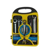 7件套两2用棘轮扳手双头7齿梅定开口活619动头固头呆头双向花扳手