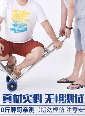 大号李不锈钢折叠车便携行车载购E9v+btRc物车手拉拖车重王静音手