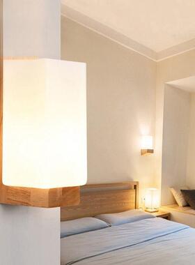 床艺头壁灯卧室灯简木约现代实木中式客厅84205过道酒店具