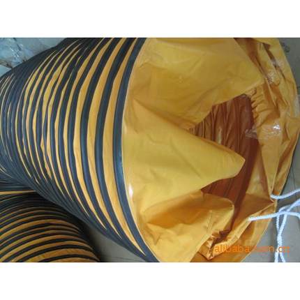 布排风用软管42寸黄色耐磨管三防578管伸缩管静音耐排烟管