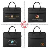 手提文件袋帆拉链商务刷会437议包高档防水资料公文布包g文件包印