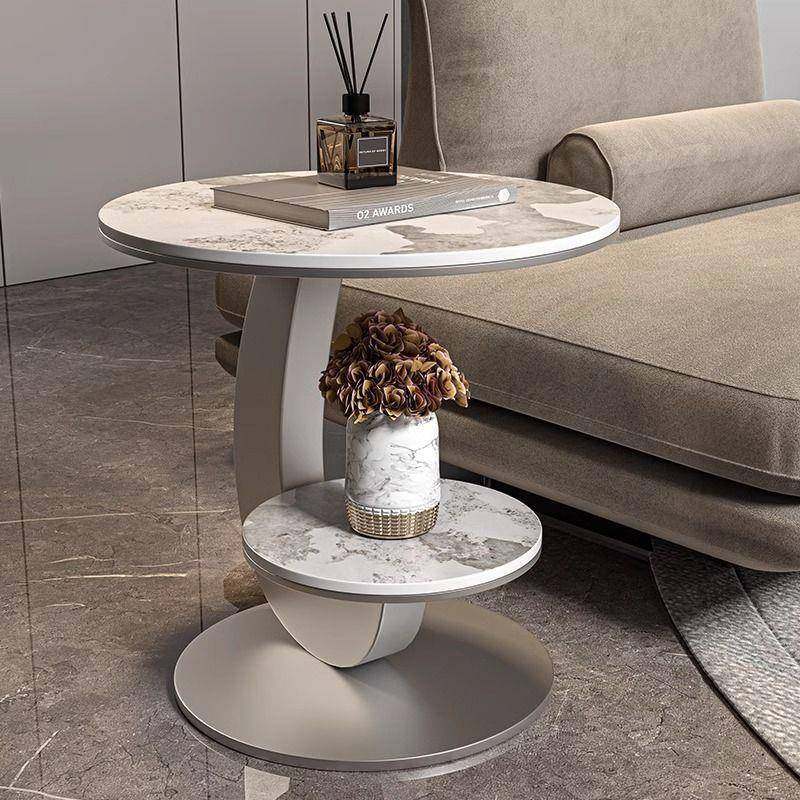 轻奢边客厅沙发边阳台茶几无品牌/圆桌简高级小桌子易小家用桌小