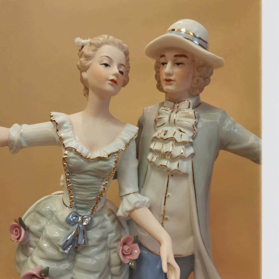 欧别式家陶瓷礼瓷偶结婚物摆件情侣欧GYT式奢华人物墅居摆件装饰