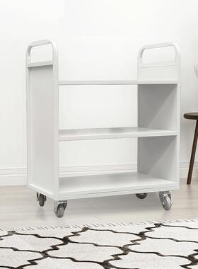 板学校图书馆静钢制三3层平音书车图书SC012室招书车工厂投标直供