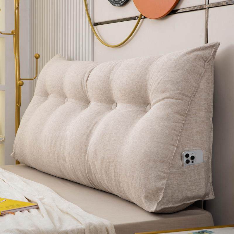 可拆卧洗舍简约三角棉麻床头靠垫宿室D3靠大靠背沙发靠枕枕抱枕护,居家布艺,抱枕被,淘宝优惠券,粉丝福利购,淘宝优惠卷