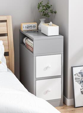 床物头柜超小型色卧室简约床边柜实木EAR简易迷你储收窄纳小柜子