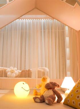 新款儿童房A类防蚊遮蚊帐ZEJ423三门小子床帘加密公光主开风儿童