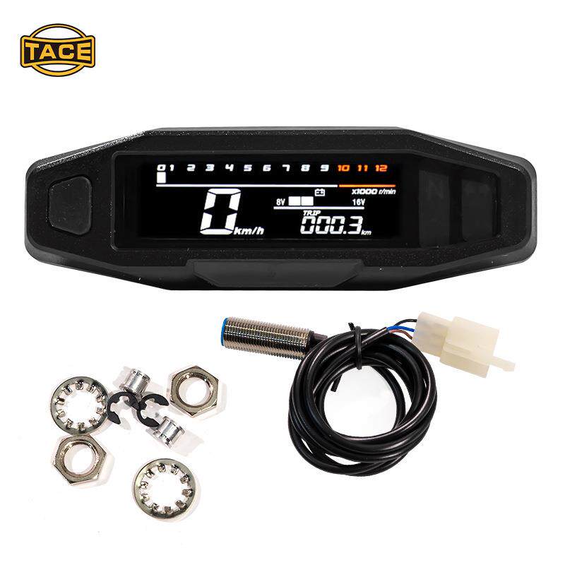 南美摩车改一字型仪装表va高清可调仪液转晶电子仪表托速度表速油