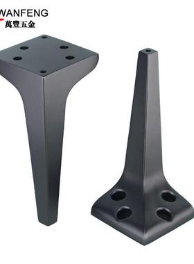 铁艺五金沙发电镀金属WYW橱脚锥形腿床厂电视柜柜脚加厚铁支撑家