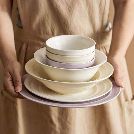 下彩饭碗家碗高用颜值陶瓷米饭碗釉好看的小个YUM人新品