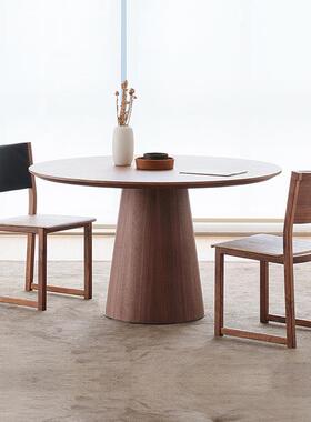 圆形实木客几厅沙发JVF边几茶小圆户型简约现代小桌民宿卧室角几