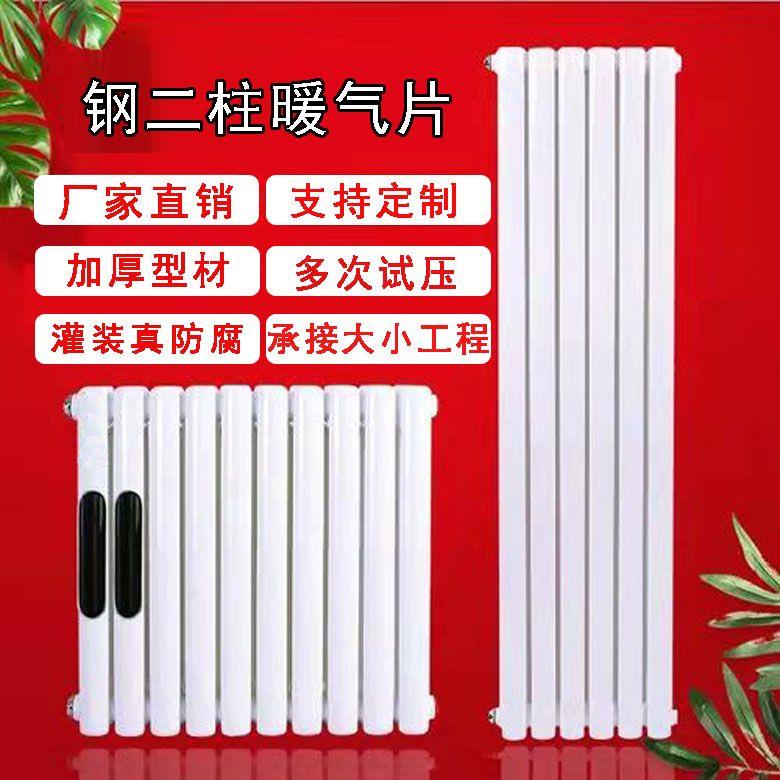 暖气片家用钢二柱大水道