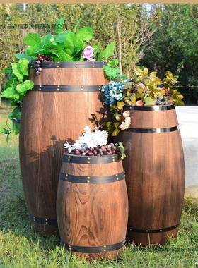 啤酒桶橡木桶萄酒桶木质件红酒桶装摆酒吧婚庆F95SSJT7饰摄影道具