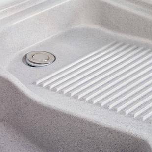 石英阳石洗衣池用台带搓石580衣板室家外庭院洗衣台盆大理一体洗