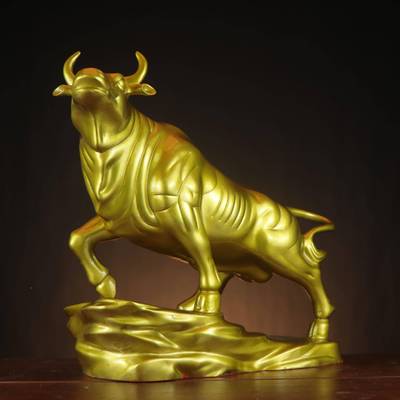 杨铜生记铜牛华尔街肖牛0046办牛公室铜牛摆件厂家运势如虹牛