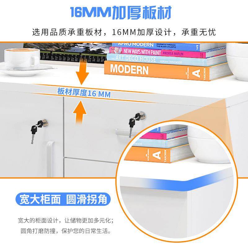加厚木板办公柜落地式柜文件带锁WJ三屉资料储物柜移动桌抽下柜子,商业/办公家具,办公储物柜,淘宝优惠券,粉丝福利购,淘宝优惠卷