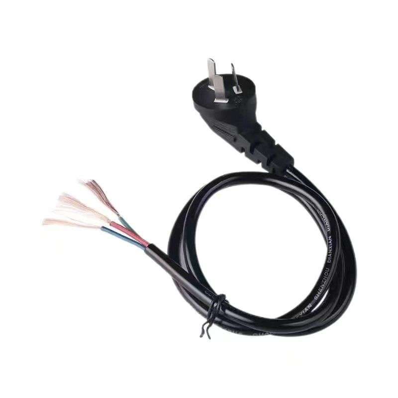10A250V【50条】纯铜三插头带线1.5/1.0/0.75/0.5平方裸尾电源线