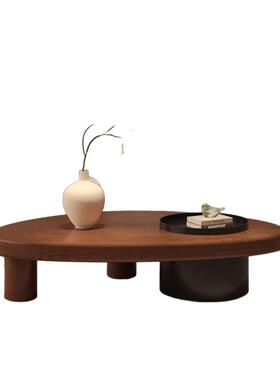 古风木茶几茶桌家用厅2024异新NKB客款简约小户形型实创意原木桌